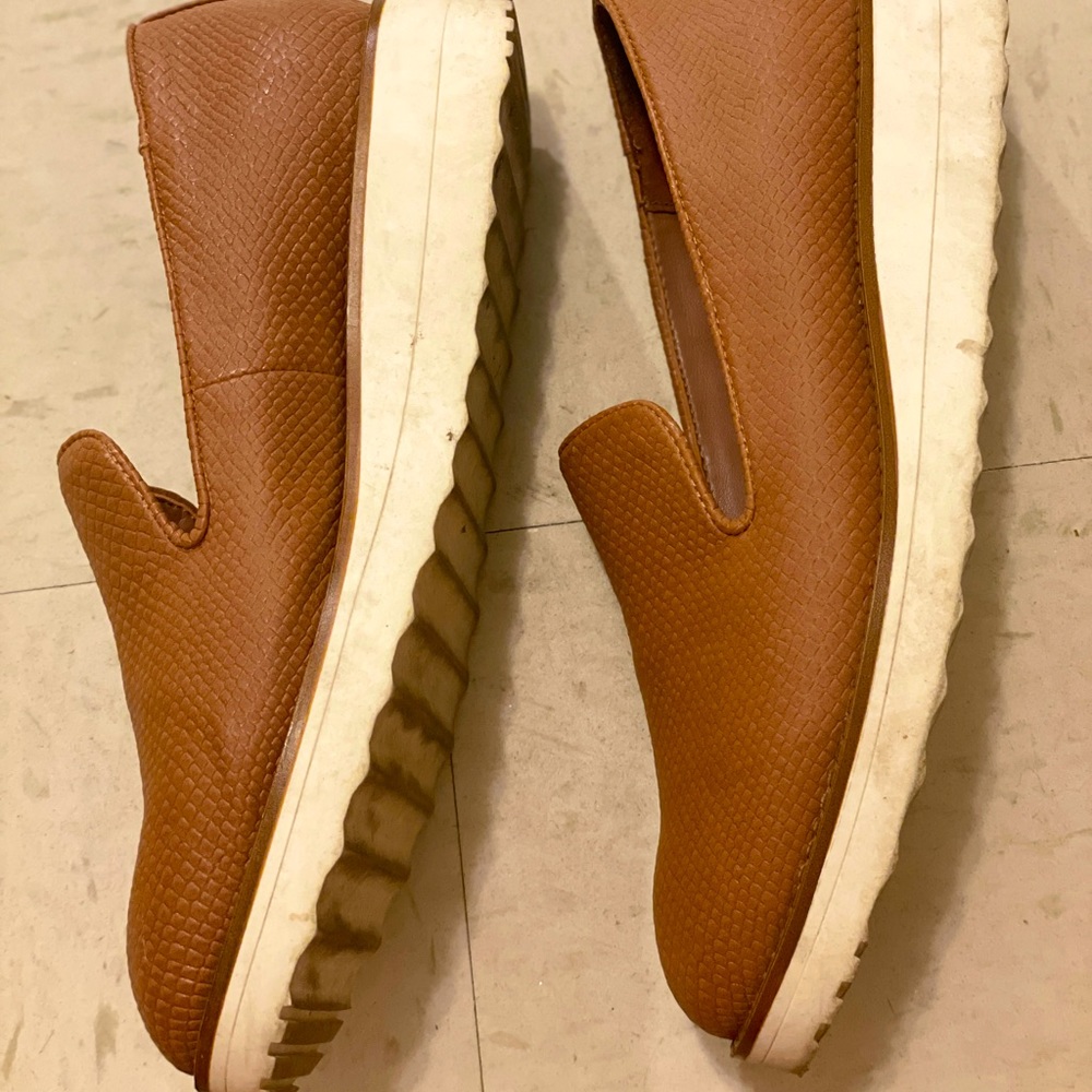 Aldo Brown and White Shoes